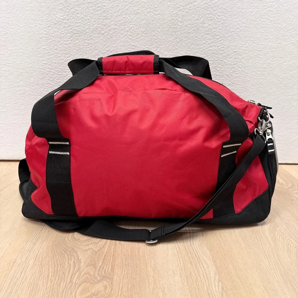 OGIO Big Dome Duffel Bag Red Black Embroidered American Flag Gym Bag NEW